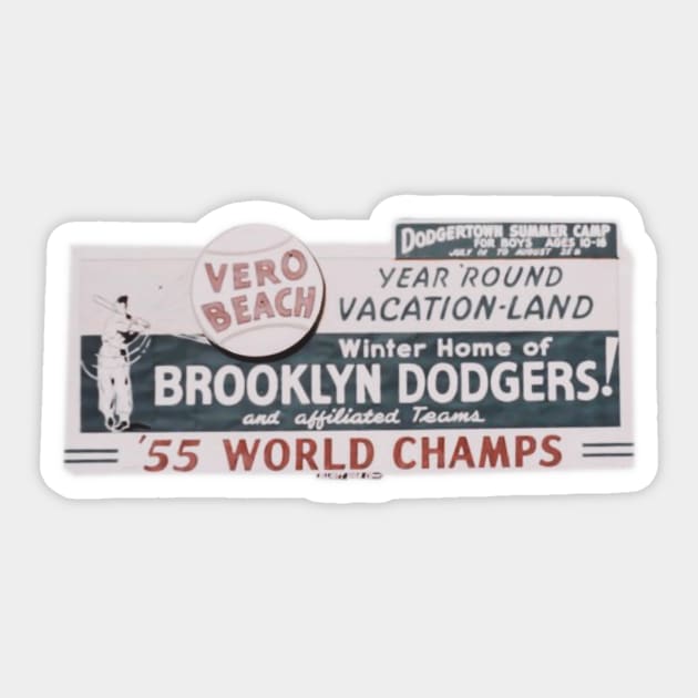 Vero Beach Vintage Dodgertown Billboard Sticker by Tdjacks1